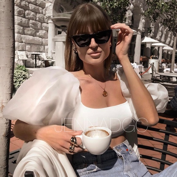 Zara Combination Organza Knit Top NWT - Picture 3 of 17